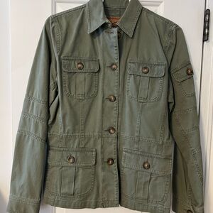 Jones New York Olive Utility Jacket